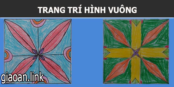 trang trí hình vuông