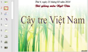 Bài giảng powerpoint ngữ văn 6 - cây tre việt nam