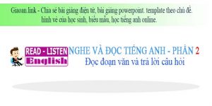 Học tiếng anh online phần 2