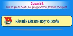 Mẫu biên bản sinh hoạt chi đoàn trường