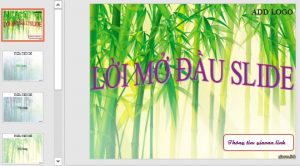 Template powerpoint thiên nhiên 8