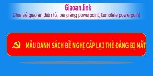 Mẫu đề nghị cấp lại thẻ đảng viên bị mất