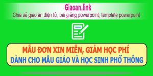 Mẫu đơn xin miễn giảm học phí