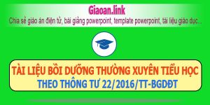 Tài liệu bồi dưỡng thường xuyên