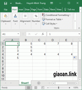 Thủ thuật excel chọn toàn bộ bản tính