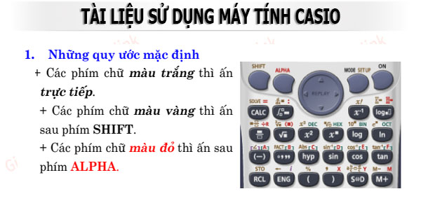 kỹ thuật sử dụng máy tính casio