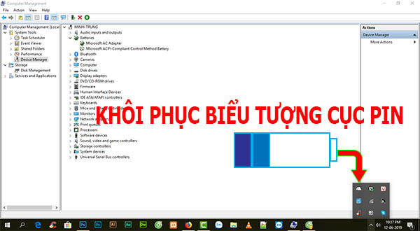 Khôi phục biểu tượng cục pin