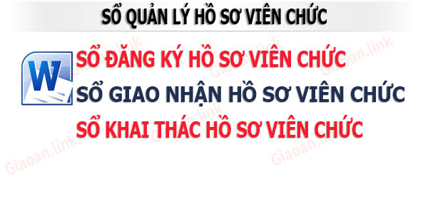 Sổ quản lí hồ sơ viên chức