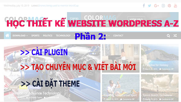 học làm website wordpress