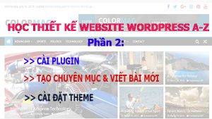 học làm website wordpress