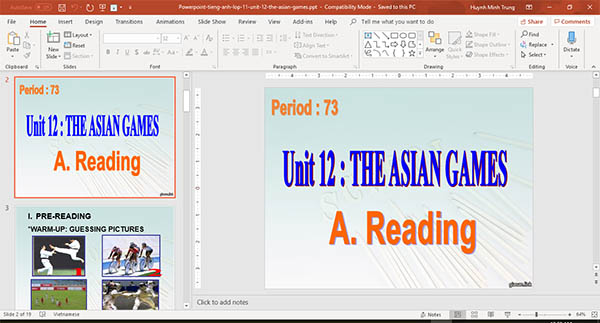 bài giảng powerpoint english 11 unit 12