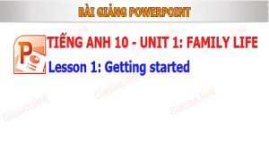 powerpoint englissh 10 unit 1 family life