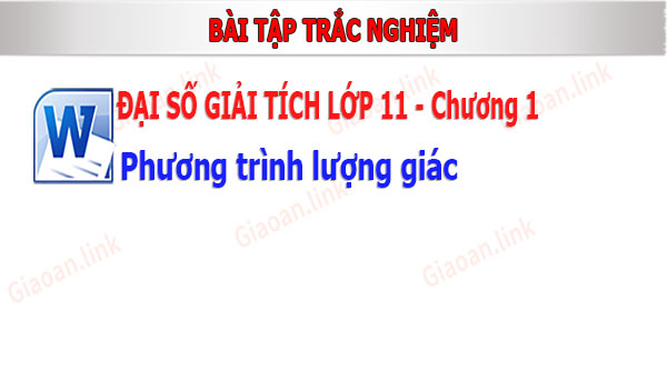 giải bài tập đại số giải tích lớp 11 chương 1 phương trình lượng giác