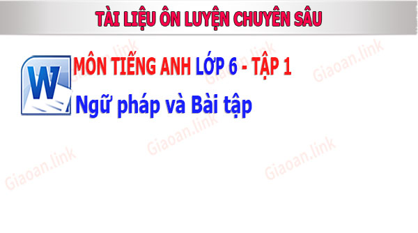 ôn luyện chuyên sâu ngữ pháp và bài tập tiếng anh 6