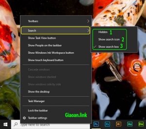 tuy chinh search box windows 10-1