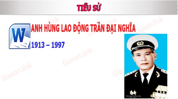 anh hung lao dong Trần Đại Nghĩa