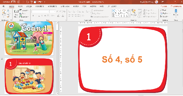 bài giảng powerpoint toán 1 sgk mới