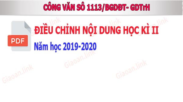 công văn số 1113-BGDĐT