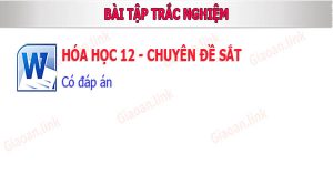 bai tập trac nghiem hoa hoc 12 chuyen de sat
