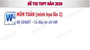 de thi thpt toan lan 2 - 2020