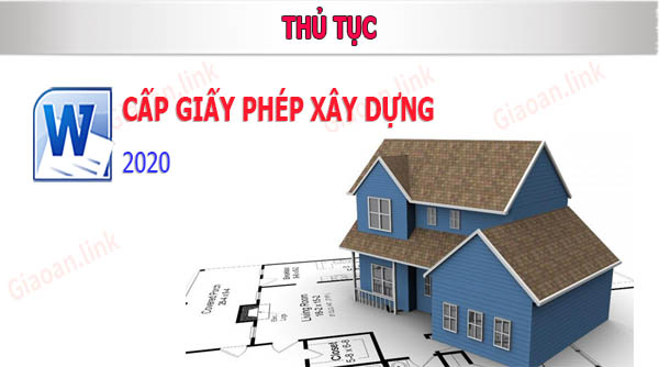 thu tuc cap giay phép xay dung nam 2020