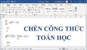 chen cong thuc toan hoc theo kieu doc tren word
