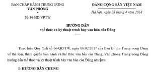 huong dan trinh bay the thuc van ban dang