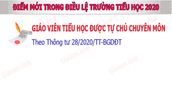 Giao vien tieu hoc duoc tu chu chuyen mon