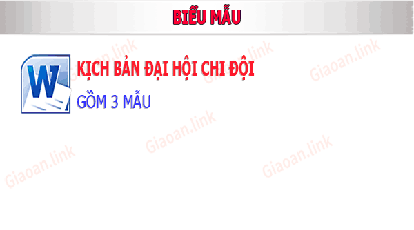 mẫu kịch bản đại hội chi đội