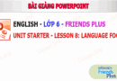 Bài giảng powerpoint Tiếng anh 6 Friend plus Unit Starter Lesson 8