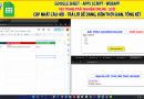 Google sheet Apps script | Trang trắc nghiệm Quiz – Cập nhật câu hỏi, trả lời, thời gian đếm ngược