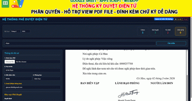 Google sheet Webapp Hệ thống Gửi và Phê duyệt Hỗ trợ file Pdf Xem và đính chữ ký